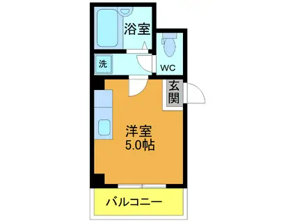 セントレージ市川(ワンルーム/4階)の間取り写真