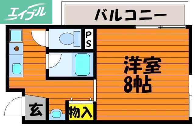 ストゥディオアレズ(ワンルーム/4階)の間取り写真