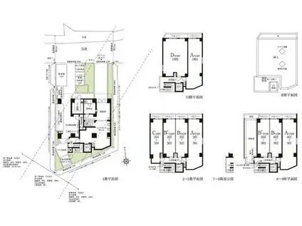 プレールドゥーク東向島(1LDK/7階)の間取り写真