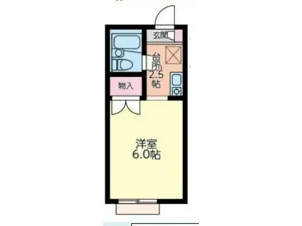 ニューライフピア(1DK/1階)の間取り写真