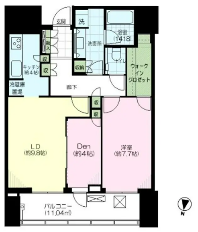 赤坂タワーレジデンスTop of the Hill 17階階 間取り
