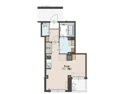 オーベルジュ(1K/3階)の間取り写真