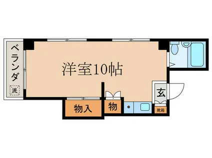 SAKIZO 東野ビル(ワンルーム/4階)の間取り写真