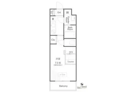 THEWELLMEJIRO(1K/1階)の間取り写真