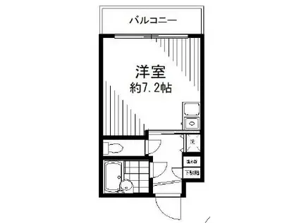 ジャネットビル(ワンルーム/5階)の間取り写真