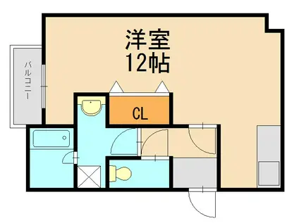 プレアール幸袋(ワンルーム/4階)の間取り写真