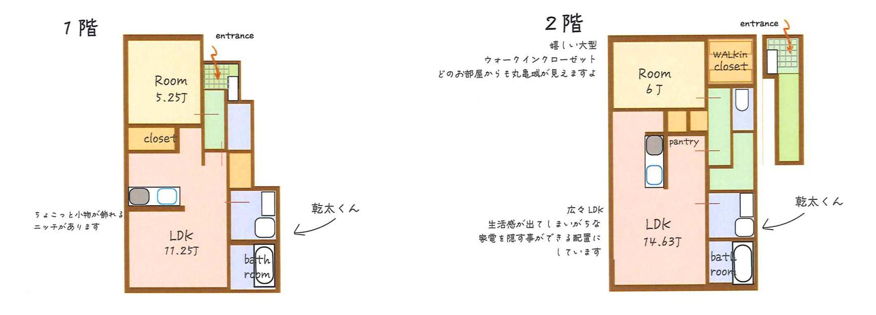 ル・プランタン A(1LDK/1階)の間取り写真