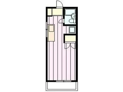 エルカスティーヨ(ワンルーム/1階)の間取り写真