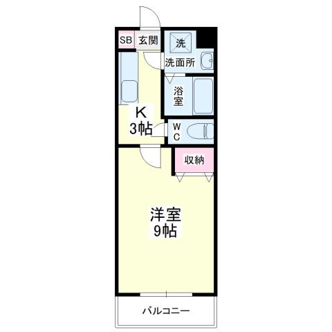 PRECIOUS(1K/5階)の間取り写真