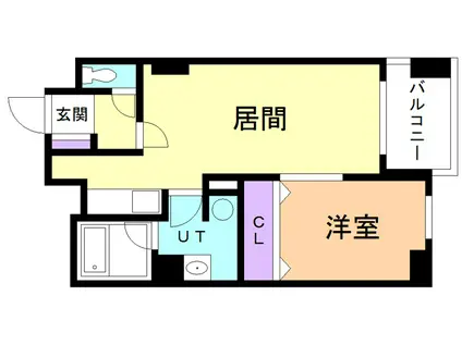 HIRANO APARTMENT II(1LDK/2階)の間取り写真