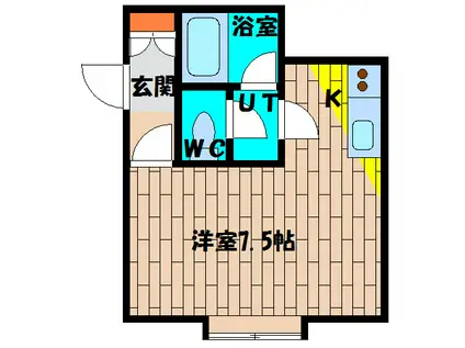 RSトミオカ(1K/2階)の間取り写真