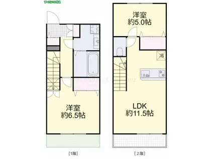 L・SMART ウエスト(2LDK/1階)の間取り写真