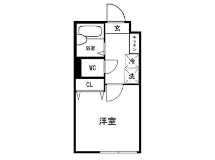 EMILIA 358(1K/3階)の間取り写真