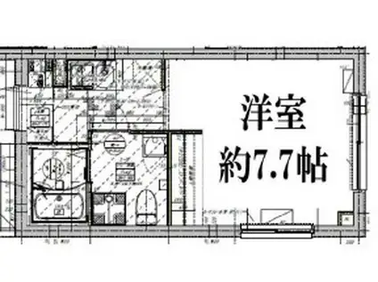 東陽フラッグ(ワンルーム/3階)の間取り写真