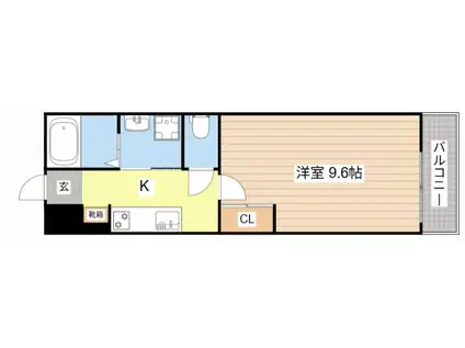 大堀町工事(1K/1階)の間取り写真