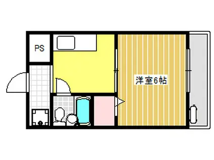 旭エミネンス(1K/3階)の間取り写真