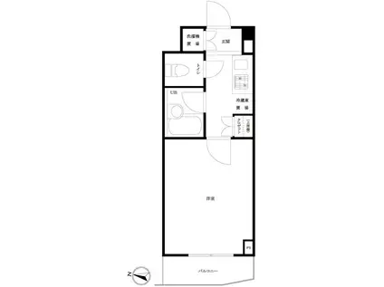 ルーブル池袋(1K/6階)の間取り写真