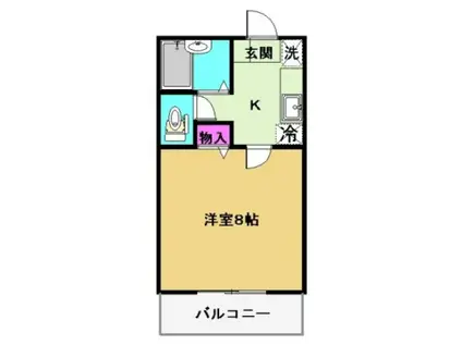 サンロードアイ(1K/2階)の間取り写真