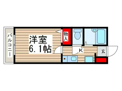 ジョイクレアA(1K/1階)の間取り写真