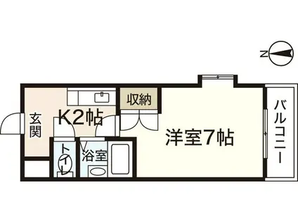 87Gメゾンマスイ(1K/1階)の間取り写真