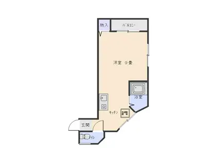 フォーブル湯沢(1K/1階)の間取り写真