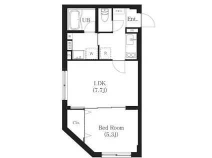 SPコート池袋(2K/4階)の間取り写真