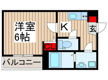 ROBOT HOME 日進II(1K/1階)の間取り写真