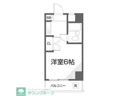 ハイムピア8(ワンルーム/6階)の間取り写真