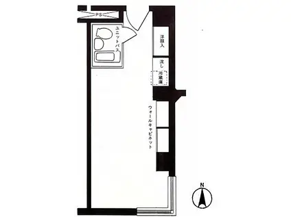 カサウィスタリア(ワンルーム/9階)の間取り写真
