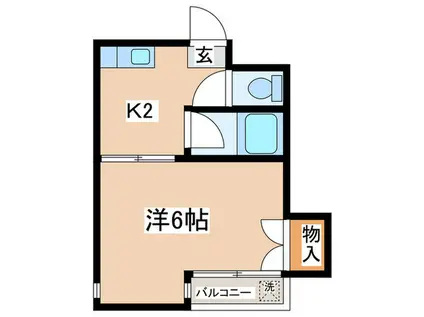 サンハイツ文京(1K/3階)の間取り写真