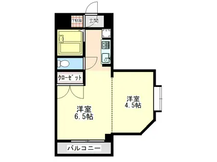 ワイズスクエア(ワンルーム/4階)の間取り写真