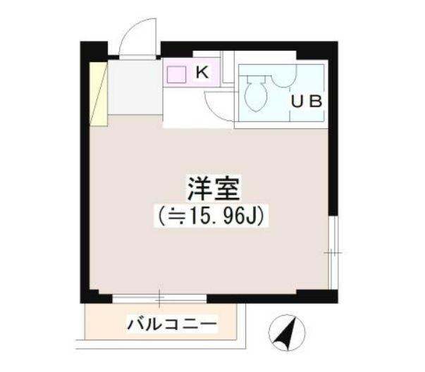 パーク・ノヴァ渋谷(ワンルーム/5階)の間取り写真