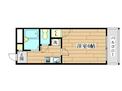 コンフォール高槻(1K/3階)の間取り写真