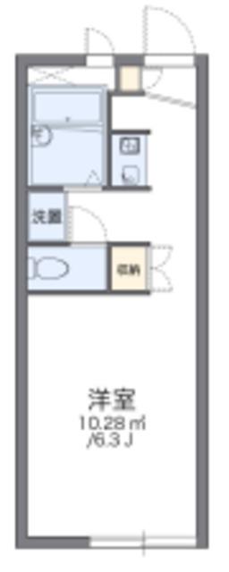 レオパレス東(1K/1階)の間取り写真