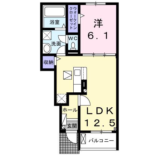 ＪＲ仙石線 榴ケ岡駅 徒歩10分 2階建 新築(1LDK/1階)の間取り写真