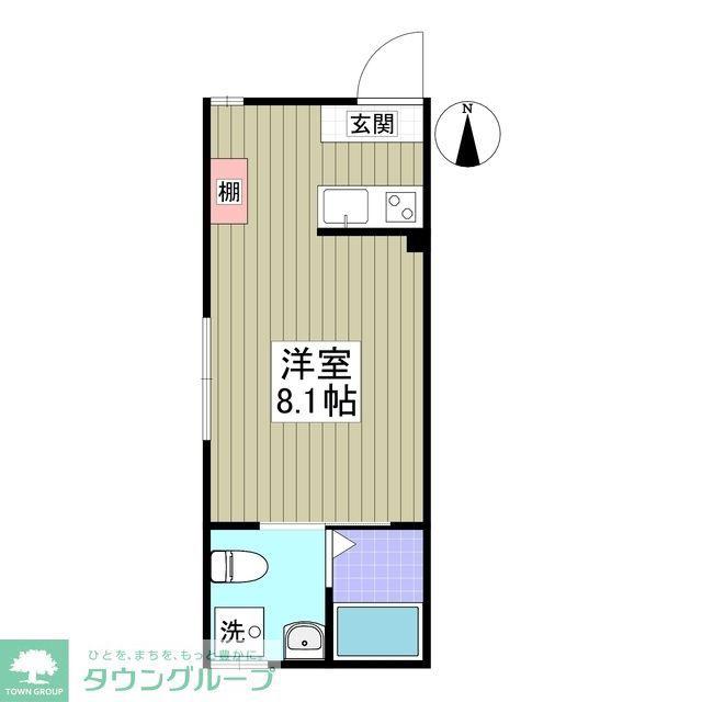 フォルテ西川口(ワンルーム/1階)の間取り写真