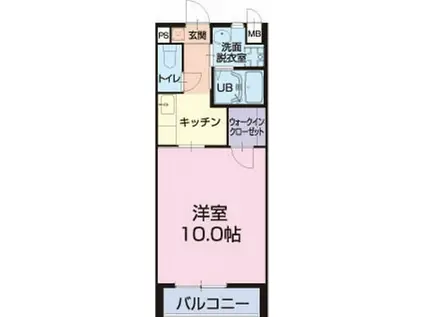 MULBERRY(1K/1階)の間取り写真