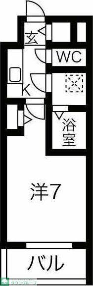 ファステート栄セントラル(1K/10階)の間取り写真