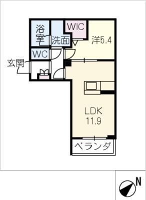 シャーメゾンボスコルーチェ(1LDK/2階)の間取り写真