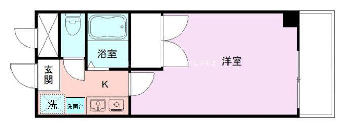 グランエグゼ(1K/3階)の間取り写真