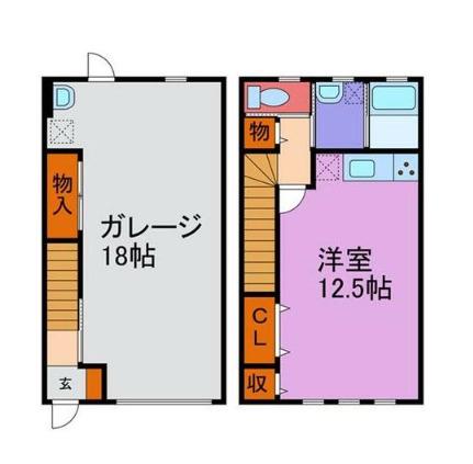 GARAXIA福崎(ワンルーム/1階)の間取り写真