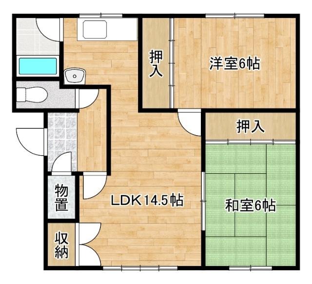 プリメーラ(2LDK/2階)の間取り写真