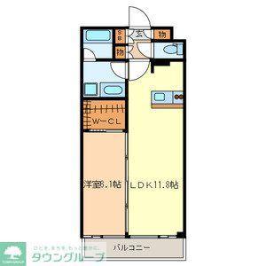 グランガーデンI(1LDK/2階)の間取り写真