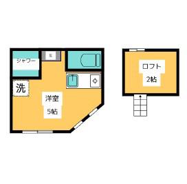 ベルフォート駒込(ワンルーム/2階)の間取り写真