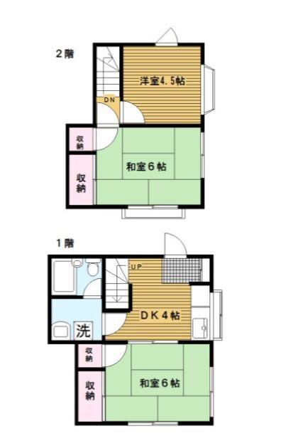 野本ハイツ(3K/1階)の間取り写真