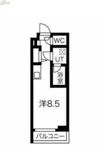 クラリッサ川崎梶ヶ谷(ワンルーム/2階)の間取り写真