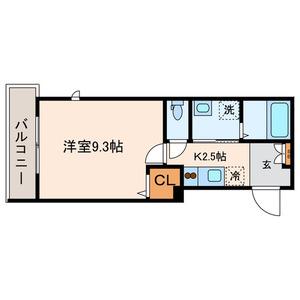 シャーメゾン練馬(1K/2階)の間取り写真