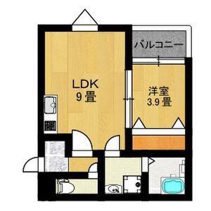 LE COCON四日市X(1LDK/2階)の間取り写真