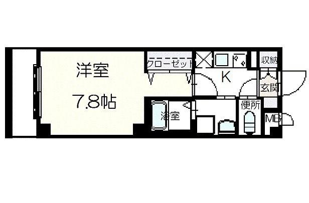 メゾン ド ジュネス(1K/1階)の間取り写真