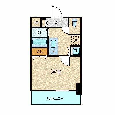 シンシア蒲田ステーションプラザ(1K/8階)の間取り写真